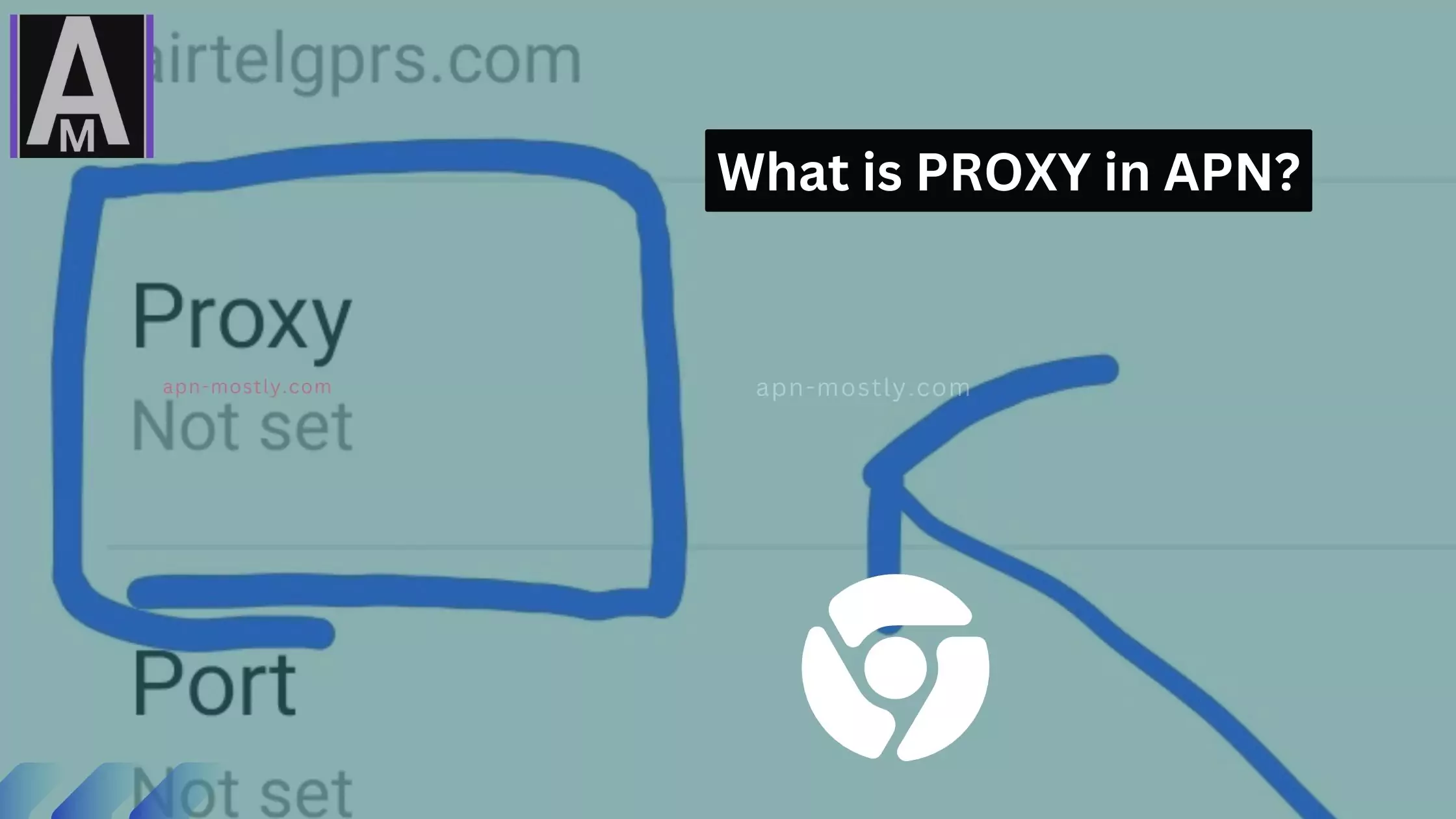 what is proxy in apn screenshot with overlay text