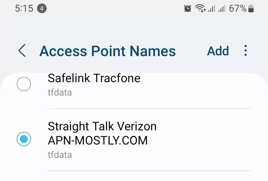 cropped access point name straight talk verizon internet config screenshot