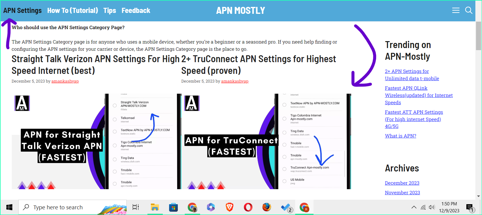 apn-mostly.com apn settings category apge