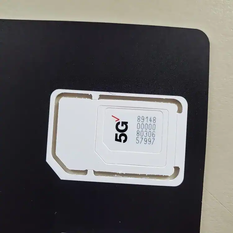 image of verizon 5g sim card