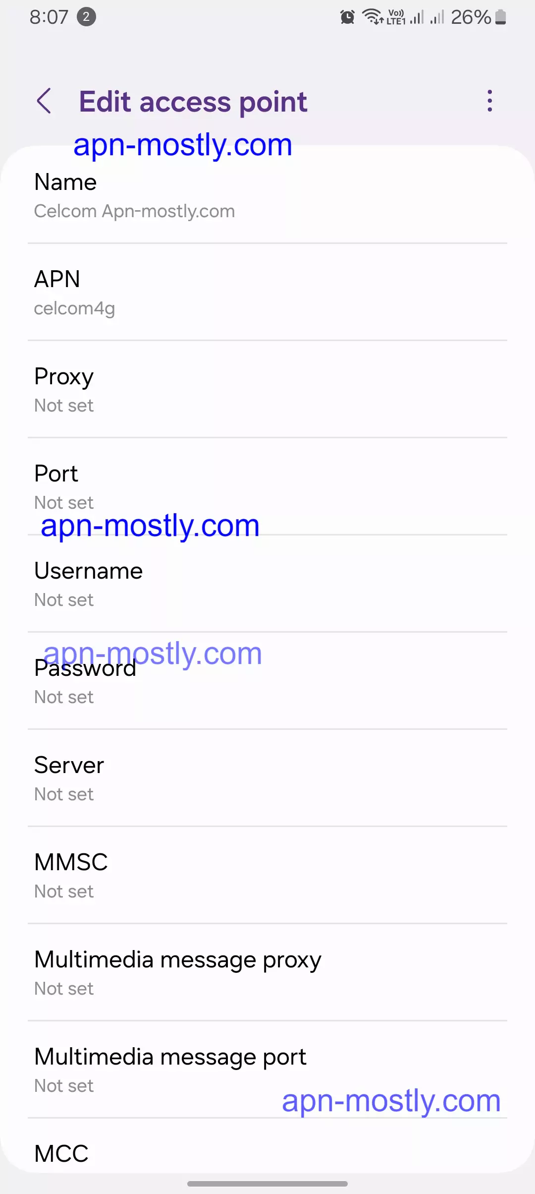 changing the celcom apn for best internet