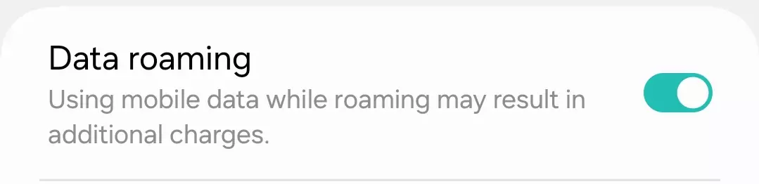 turned on data roaming screenshot cropped