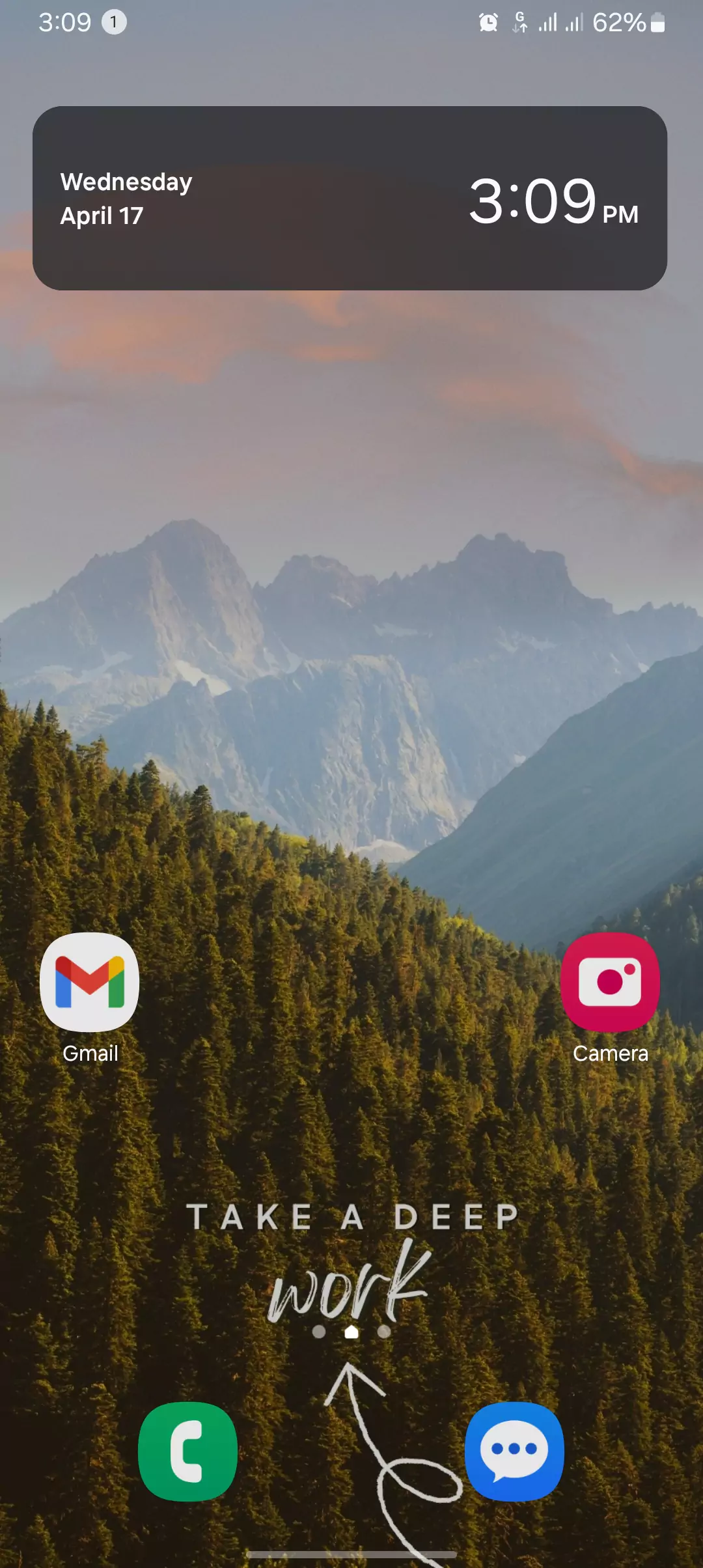 screenshot of using the GPRS on 5G Phone