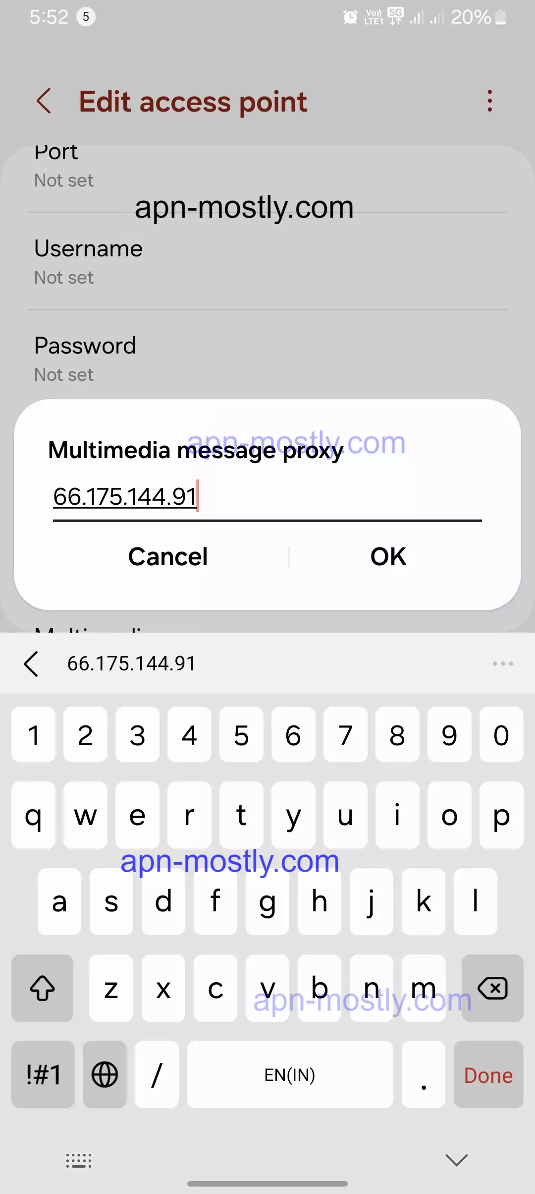 setting up mms proxy for cspire