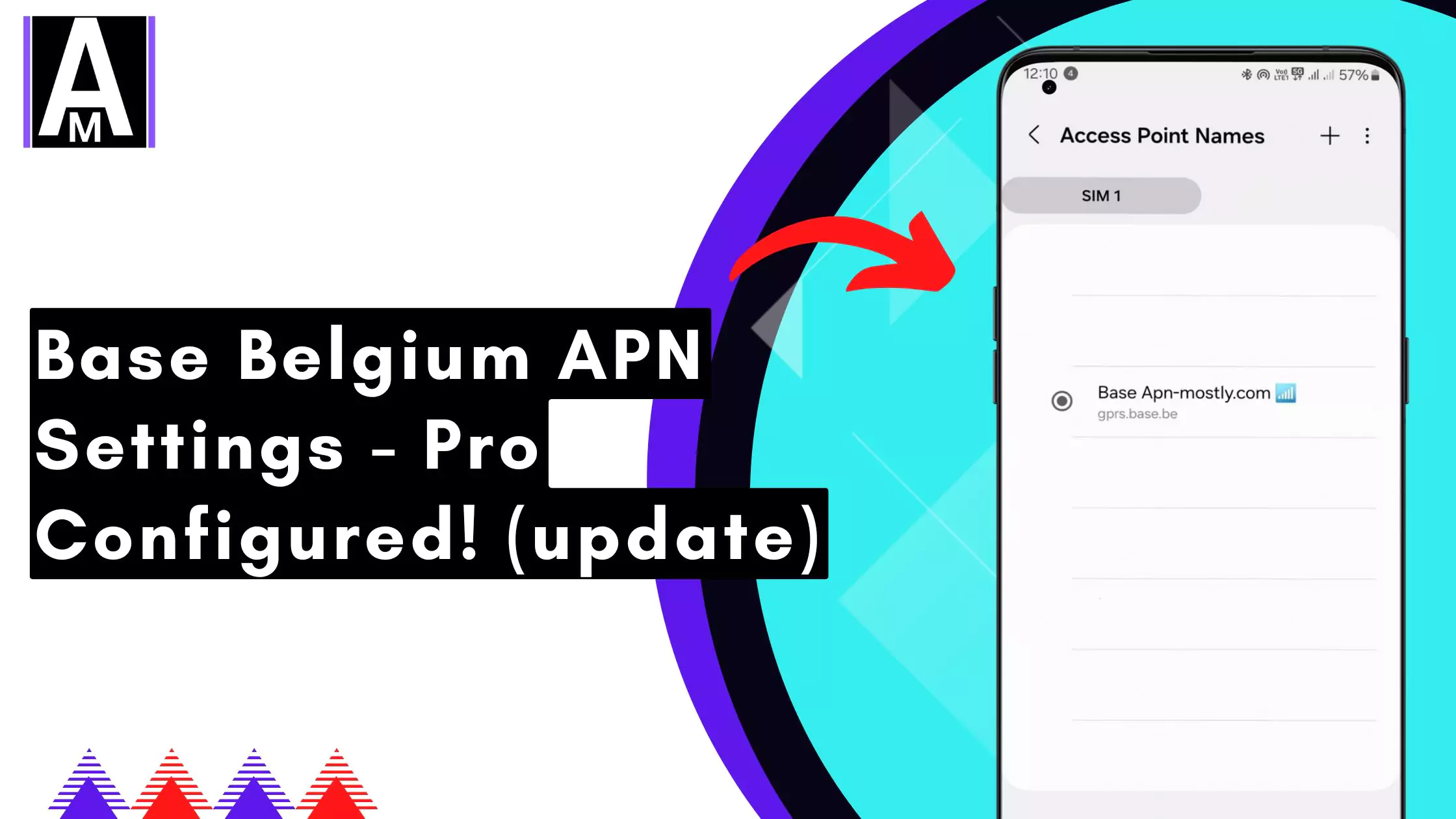 screenshot of base belgium apn with same overlay text