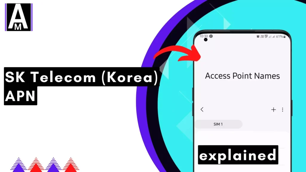 screenshot of the sk telecom apn with same overlay text